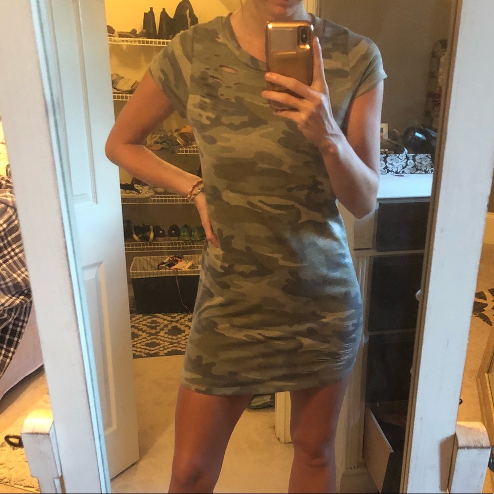Camo tee dress